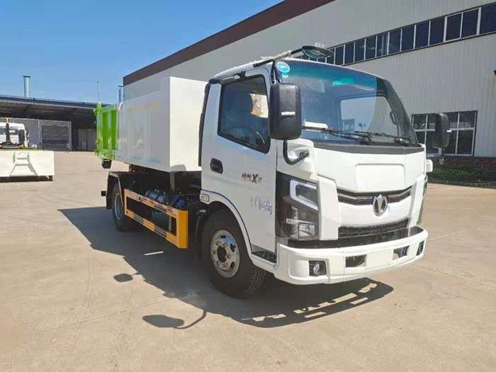 奧馳藍牌車廂可卸式垃圾車