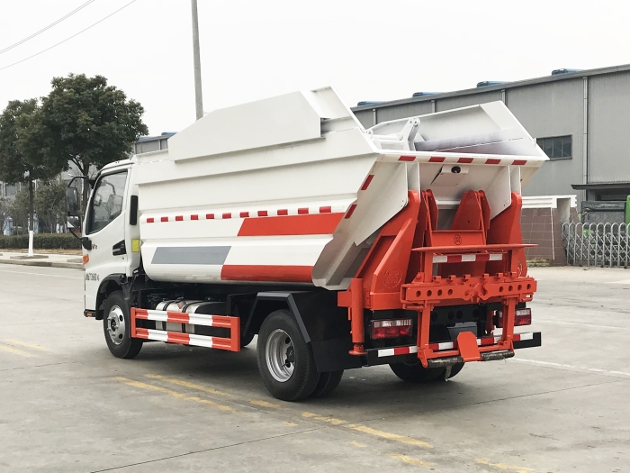 江淮駿鈴后掛桶式垃圾車