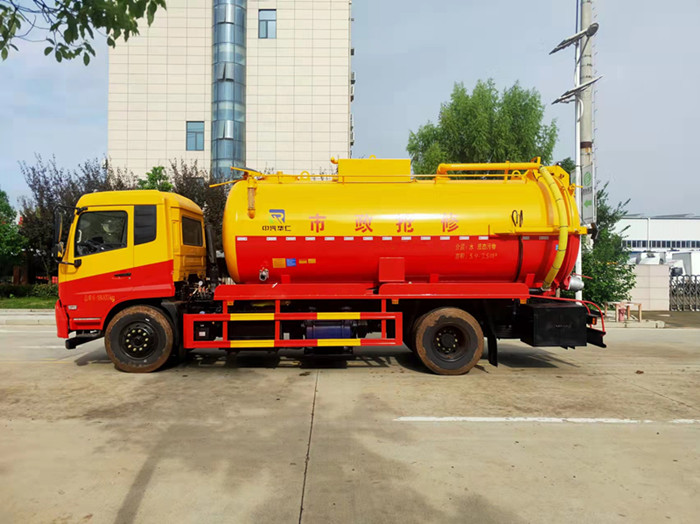 國六東風(fēng)天錦15方清洗吸污車一體罐