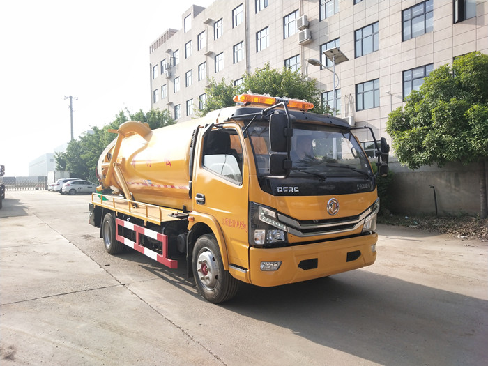 國六東風大多利卡9.2方清洗吸污車一體罐